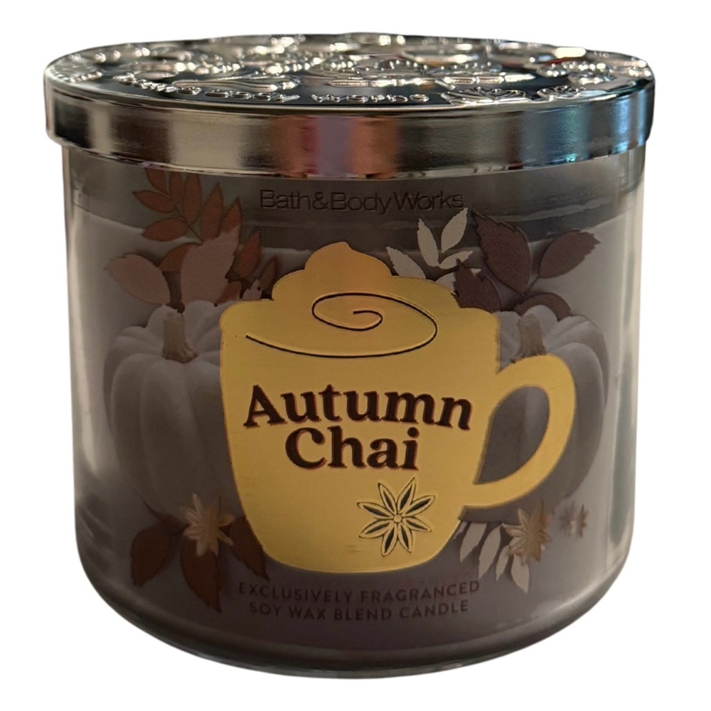 Bath & Body Works - Autumn Chai - 3-Wick Candle
